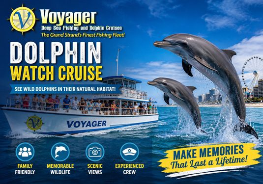 Dolphin watch cruise in Myrtle Beach SC